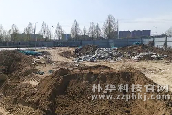 2020年鄭州建筑工地督查嚴(yán)，工地道路浮塵厚，?黃土堆放問題多